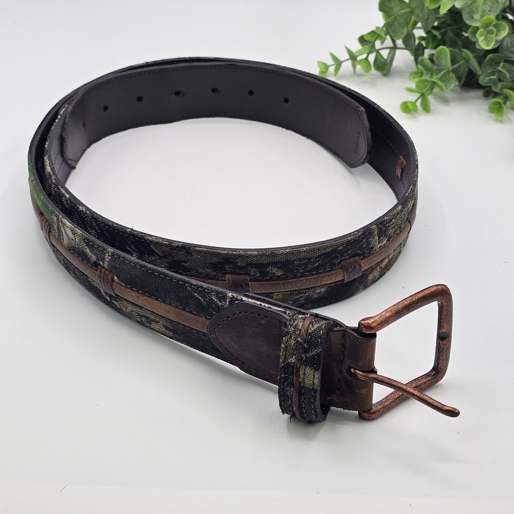Camo Belt Genuine Leather Lacing Men's XL 42-44 Men's Hunting Outdoors